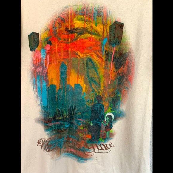 THREE DAYS GRACE TRANSIT OF VENUS 2013 OFFICIAL TOUR SHIRT SAND COLOR SIZE MED - Picture 2 of 6